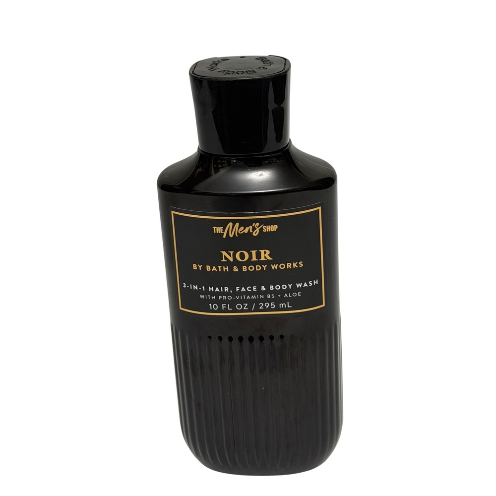 Bath & Body Works Noir Men 3-in-1 Hair Face Body Wash 10oz The Mens Shop Aloe B5